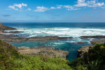 Rocky coastline at the Tsitsikamma National Park, South Africa