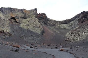 Paysage Volcanique Lanzarote Îles Canaries Espagne