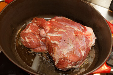 leg of lamb in roaster