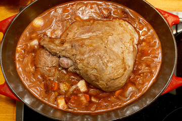 leg of lamb in roaster