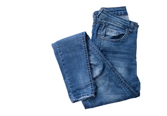 Jeans isolated on white background.