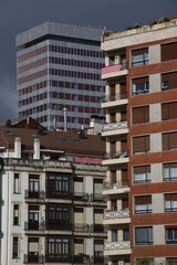 Urbanscape in the city of Bilbao