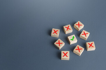 One correct option among the false ones. Only right solution in situation. Last chance. Restore...