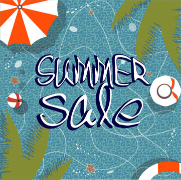 invitation for customer summer sale in tourism structure

