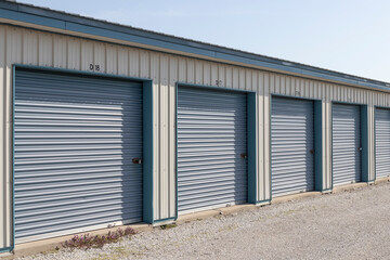 Self storage and mini storage garage units.