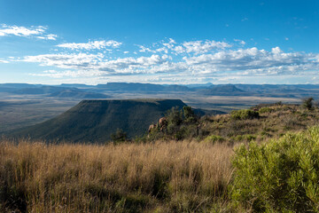 View of the arid mainland in the Cape Town region, Anysberg Nature Reserve, South Africa