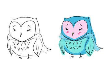 Cartoon Owl  © Aleksandra