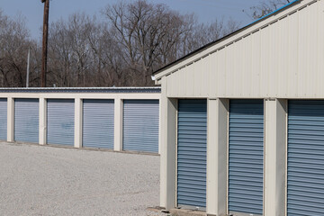 Self storage and mini storage garage units.