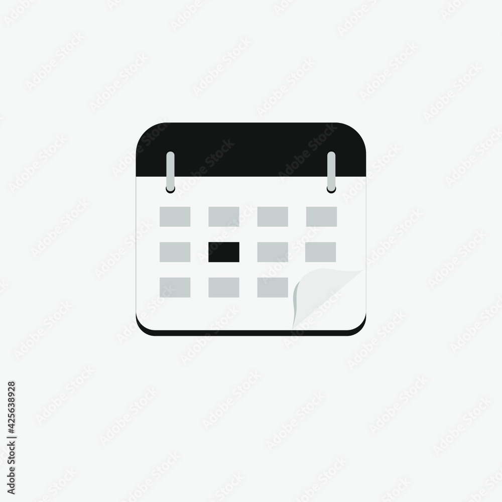Poster date vector icon. editable stroke. linear style sign for use on web design and mobile apps, logo. sy