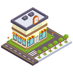 
Well designed isometric style icon of shop, easy to use 

