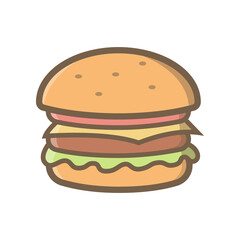 Hamburger icon illustration design vector. Hamburger Icon