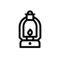 Lantern light vector icon illustration