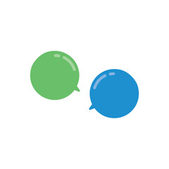 Set message icons, dialogue. Social network chatting window. Vector illustration