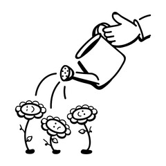 
A creative hand drawn illustration of counselling 

