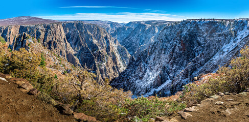 Black Canyon of the Gunnison National Park, Tomichi Point in winter