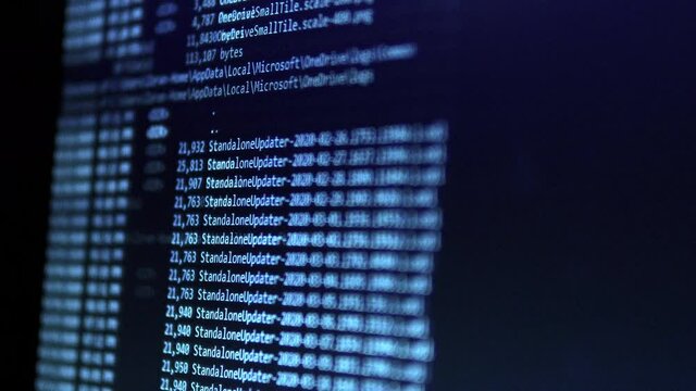 Monitor Screen of Dangerous Hacker Break into Government Data Servers and Infects Their System with a Virus