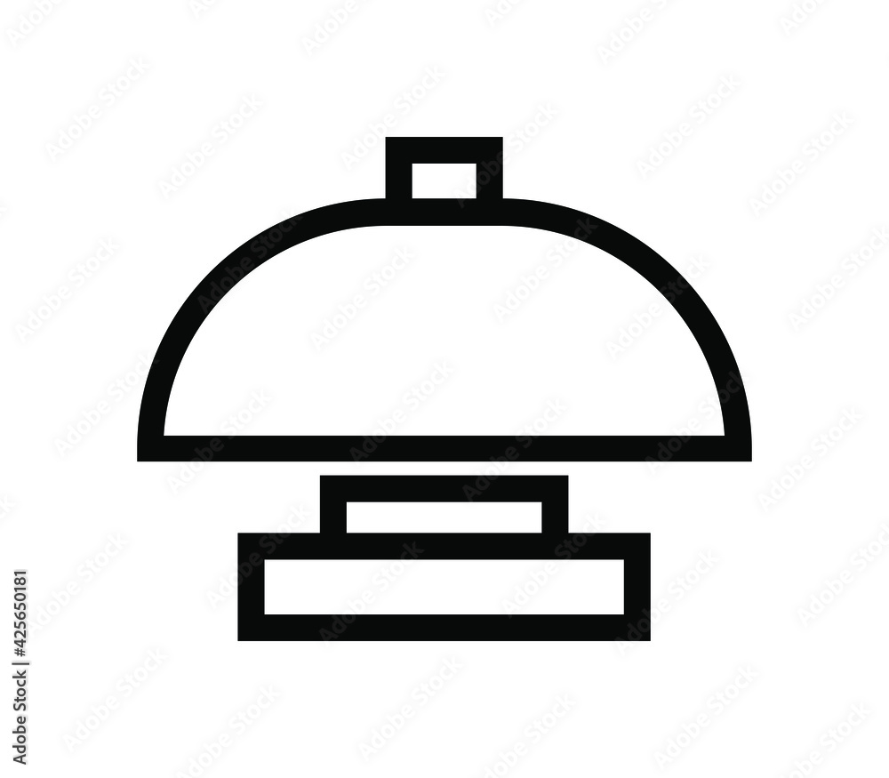 Sticker service bell icon