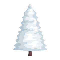 white winter pine