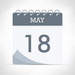 May 18 - Calendar Icon