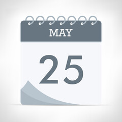 May 25 - Calendar Icon