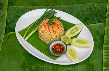 Fried Rice dishes and Grilled Chicken 