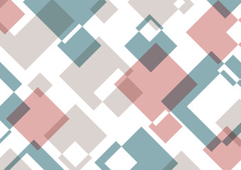 四角のアート背景3色