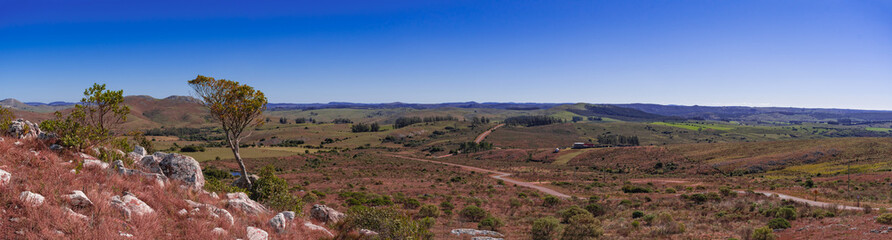 Panorámica de las sierras de Minas. Lavalleja, Uruguay