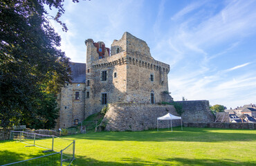 View of the Chapel of Chateau de Chateaubriant Castle, France
