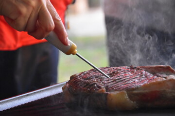 Misurazione cottura interna  con termometro