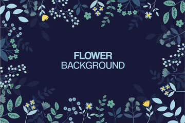 Blue Flower Background