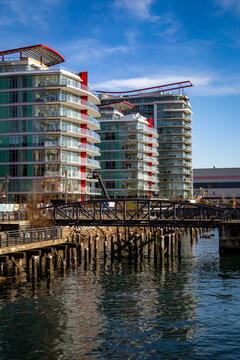 The Pier and Shipyards waterfront development - North Vancouver, BC Canada