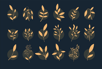 Yellow Tree Branch Set