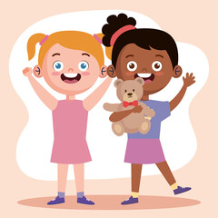 interracial girls characters