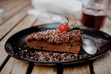 Pastel de trufa de chocolate