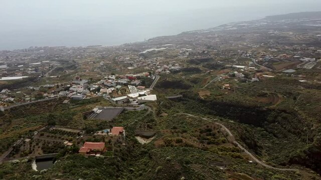 Paisaje de Candelaria Tenerife y barrancos