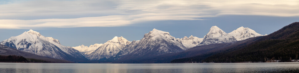 Fototapeta na wymiar Lake McDonald In Glacier National Park