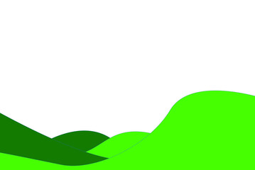 abstract background with leaves and curve