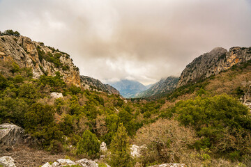Scenic view of Termessos, which  was a Pisidian city built at an altitude of more than 1000 metres...