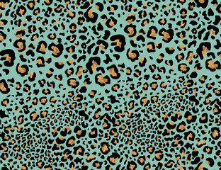 Seamless leopard design pattern, animal print.