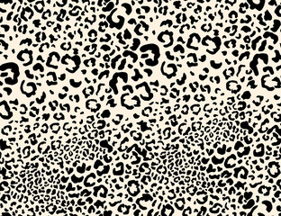 Seamless leopard design pattern, animal print.