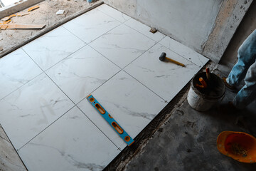 Replacing kitchen floor tiles