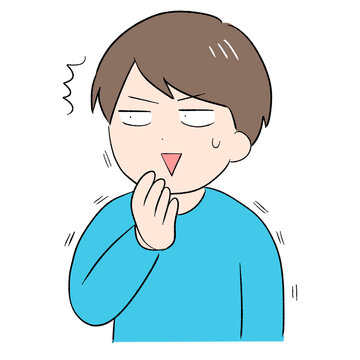 ギクッとする男性