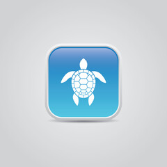 Simple Vector Sea Turtle Icon