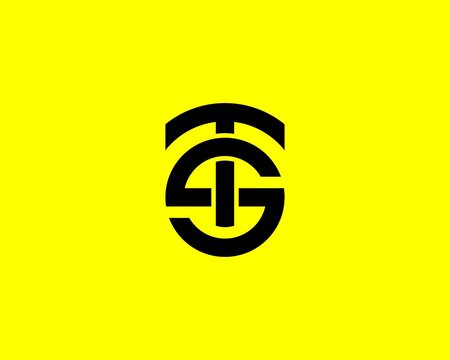 TS ST letter logo design vector template