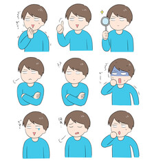 男性のリアクションいろいろ