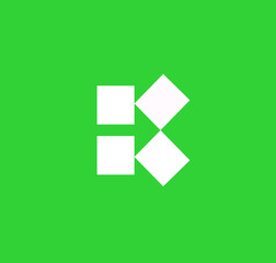 Fototapeta premium minimalist Letter K with arrow logo design vector