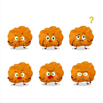 Cartoon character of karage with what expression
