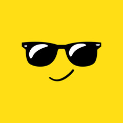 Cool Icon on Yellow Background