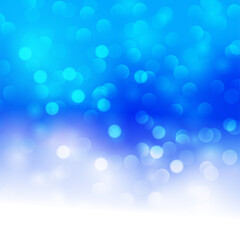 Blue to white bokeh background