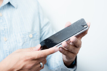 Broken smart phone